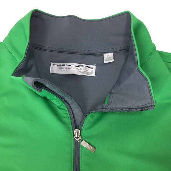 Carnoustie Performance Golf Vest 1/4 Zip XL Sleeveless Pullover Logo Mock Neck - Picture 8 of 9
